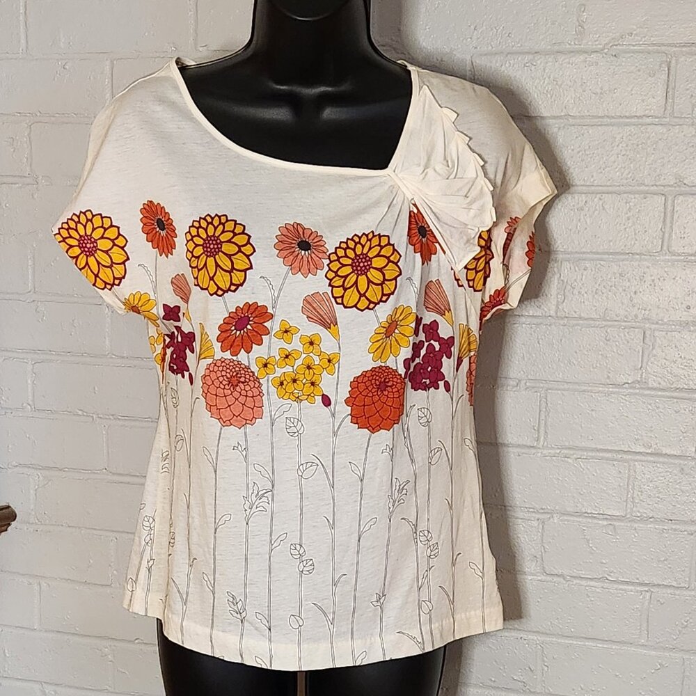 .Boho/Cottagecore Floral Print Top from Ric Rac (Anthropologie)